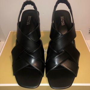 New Michael Kors Black Heel Sandal